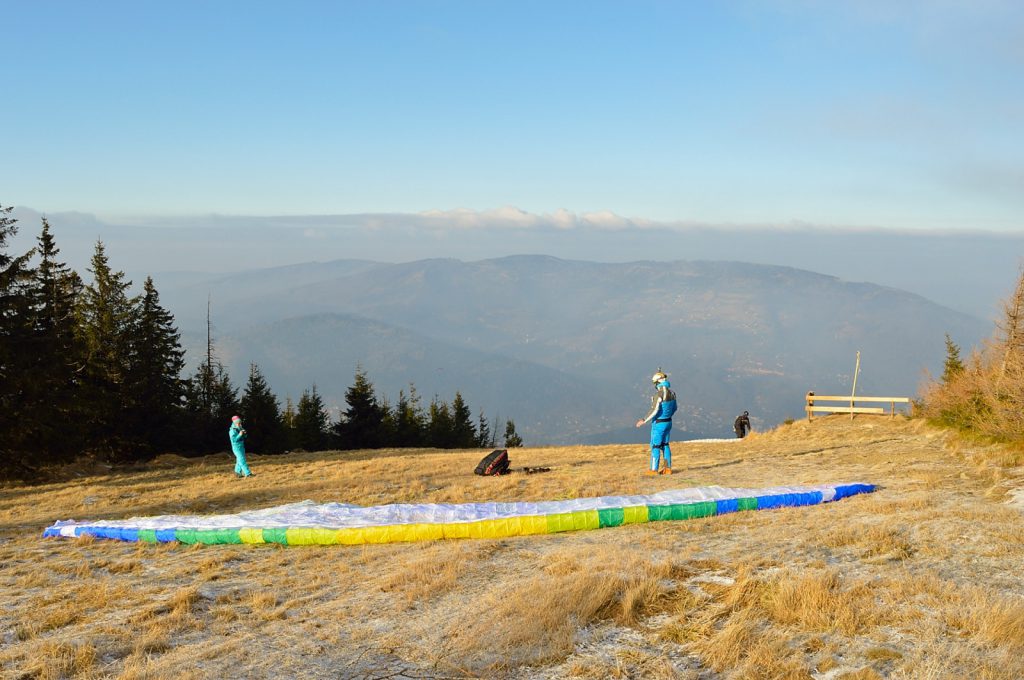 Paralotniarze na Skrzycznem