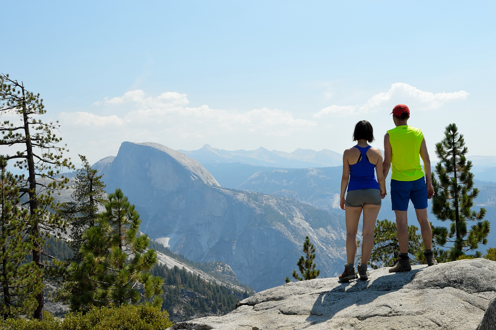 Half Dome. Widok z Yosemite Point