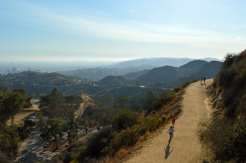 On our way to the Hollywood sign