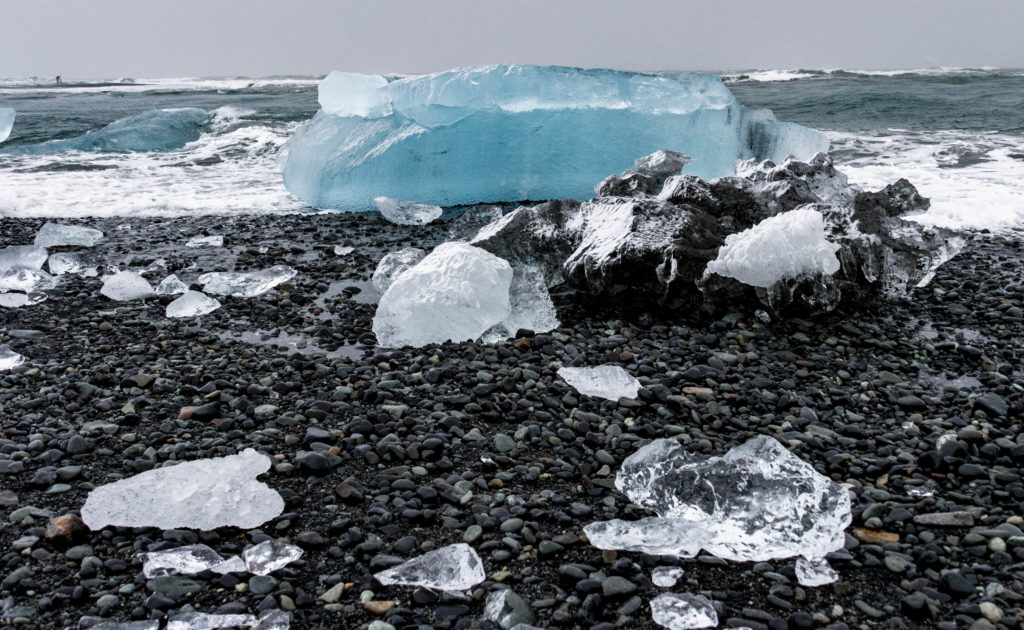 Islandia atrakcje: Diamond Beach