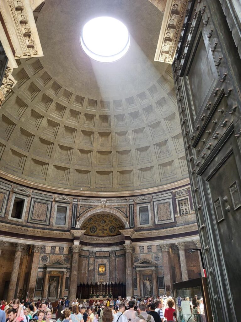 Weekend in Rome, Italy: 2 days sightseeing itinerary weekend in rome pantheon inside